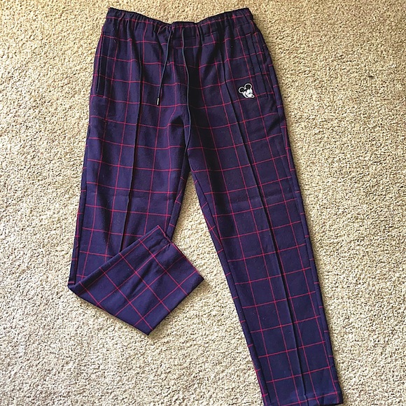 Plaid Forever 21 x Mickey Mouse Pants - Picture 1 of 2